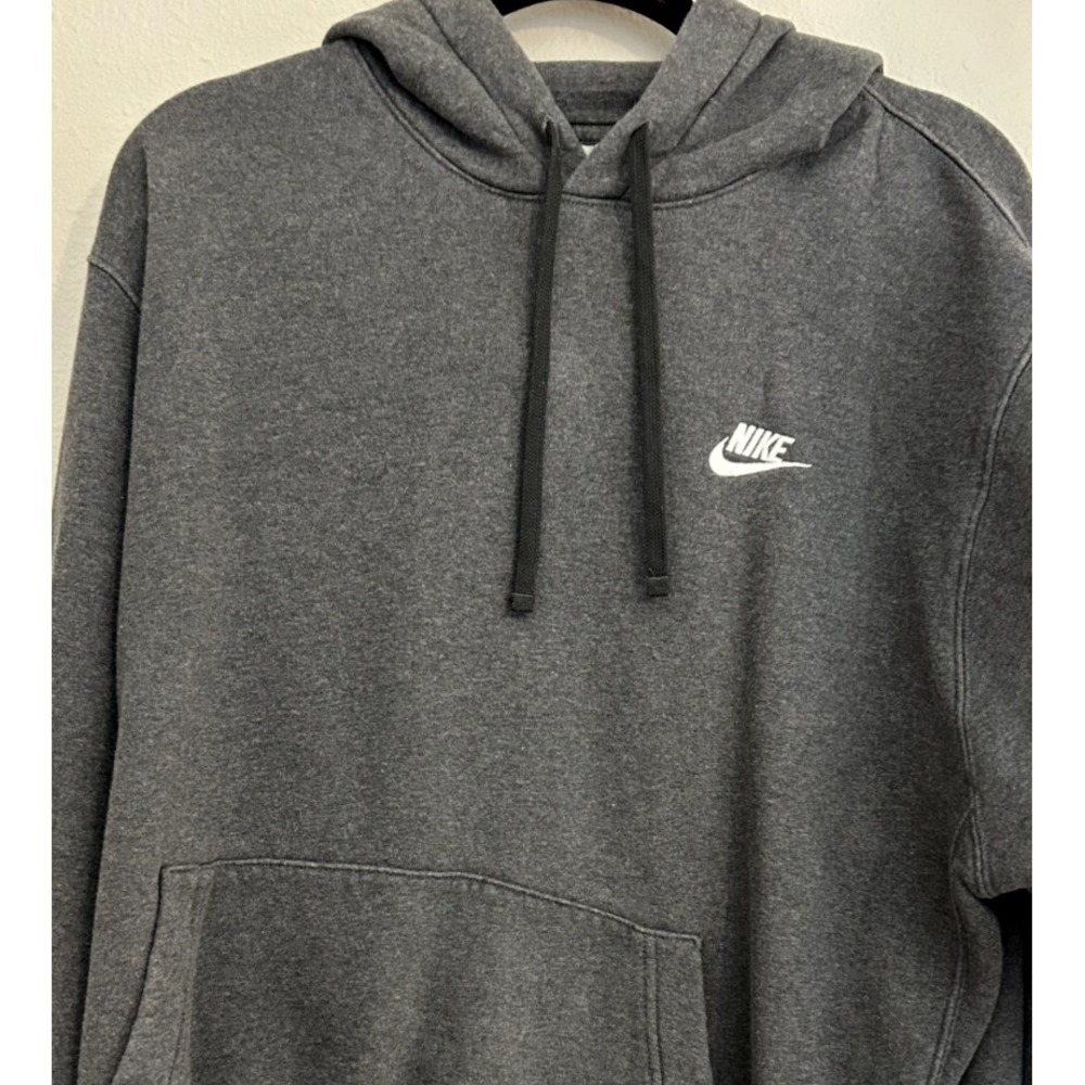 Nike Sportswear Club Fleece Dark Gray Pullover Hoodie Men's Size XL XLARGE